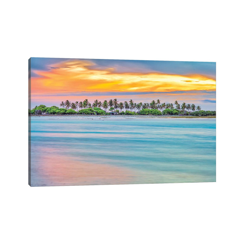 Paradise Palm Island by Mark Paulda - Print on Canvas, Wrapped Canvas, 45.72cm H x 66.04cm W x 1.91cm D