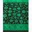 Tapis de couloir vert / noir 2 pi 6 po x 10 pi 4 po Overyed