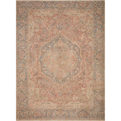Jacarra Square Amanda Oriental Hand-Woven Flatweave  1'6" x 1'6" Beige/Red Area Rug