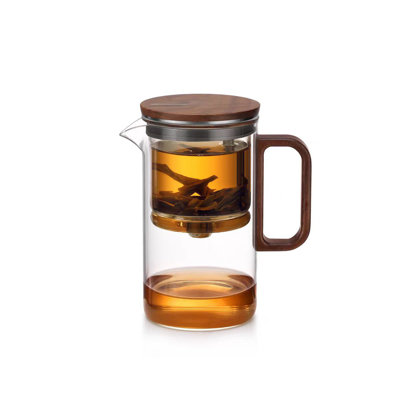 Heat-resistant Glass Teapot, Magnetic Switch, Gift Box, 16.9oz