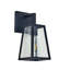 Lampe murale d'extérieur 1 lumière avec verre transparent