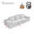 Boneless 108'' Modular Sectional Sofa, 3-Seater Convertible Sofa Bed with Corduroy Fabric & Memory Foam-289604112