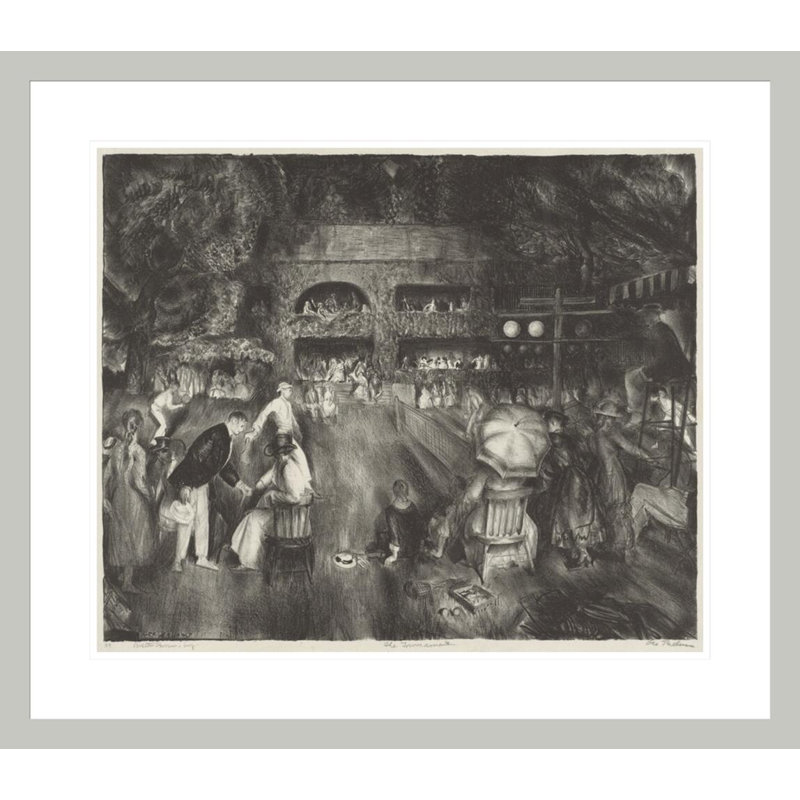 «The Tournament» par George Wesley Bellows - impression giclée encadrée, H 23,5 po x l 26,95 po