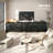 70.8" Black Buffet Cabinet With Storage,wood Sideboard Large Console Table