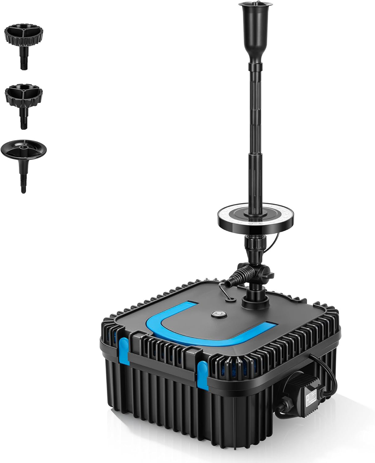 Arlmont & Co. RGB Pond Filter Fountain with 6W LED Lights | Wayfair