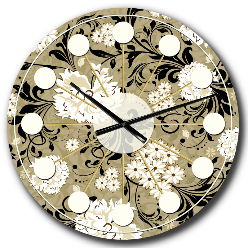 Horloge murale rétro Mid-Century, Grand