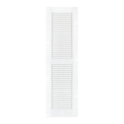 Custom Louvered Shutter with Straight Top