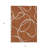 3' X 5' Copper And Ivory Abstract Washable Indoor Outdoor Area Rug