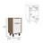 Nightstand Maryland Z, One Drawer, One Cabinet, Pine / White Finish-395928211