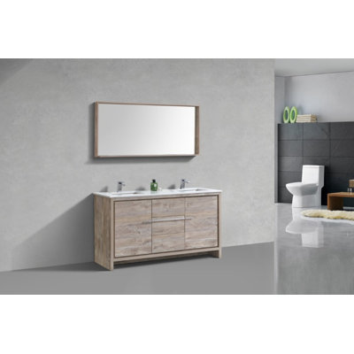 Ensemble de meuble-lavabo double 59 po Tulughan