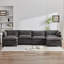 U-shape Boucle Upholstered Sectional Sofa With Armrest-107084687