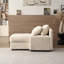 Modern Corduroy Fabric Sofa Couch with Sleeper Function, Ideal for Living Room Relaxation and Temporary Guest Accommodation-1702895746