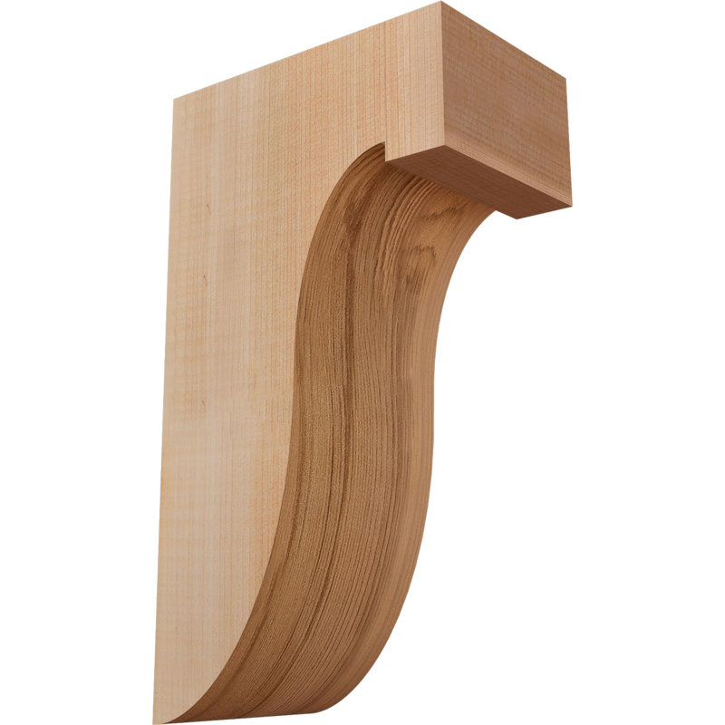 Del Monte Corbel, H 10 po x l 3,5 po x P 6 po, Lisse, Cèdre rouge