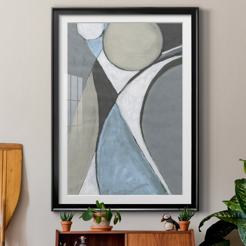Un doux joyau géométrique II par Merri Pattinian - reproduction d'art sur papier encadrée, Cadre noir