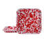 Set of 2 Red Swirl Square Trays