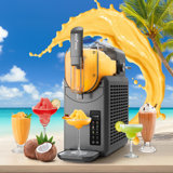 Self-Cleaning Slushie Machine 88 oz Slushy Machine Professional Frozen Drink Maker with Flashfreezing Technology, 12H Freshness, 5 Preset Settings and Child-Lock (No Ice Needed) Margarita, Cocktails, Milk Shake, Frappé and More