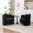 Sherpa Upholstered Barrel Chair-1867781355