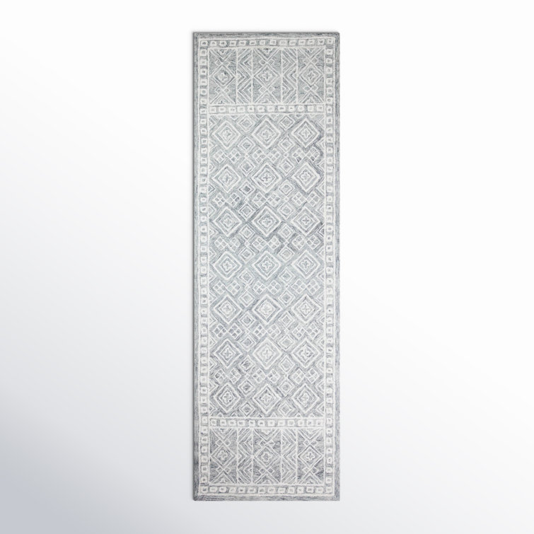 Camino Handmade Tufted Wool Slate Rug