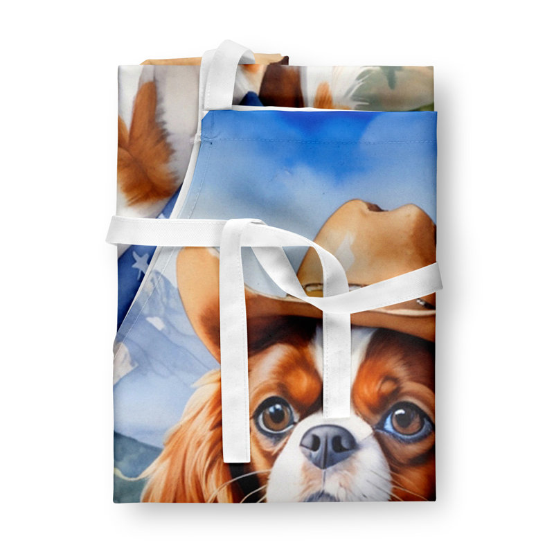 Tablier de bienvenue Cavalier Spaniel Cowboy