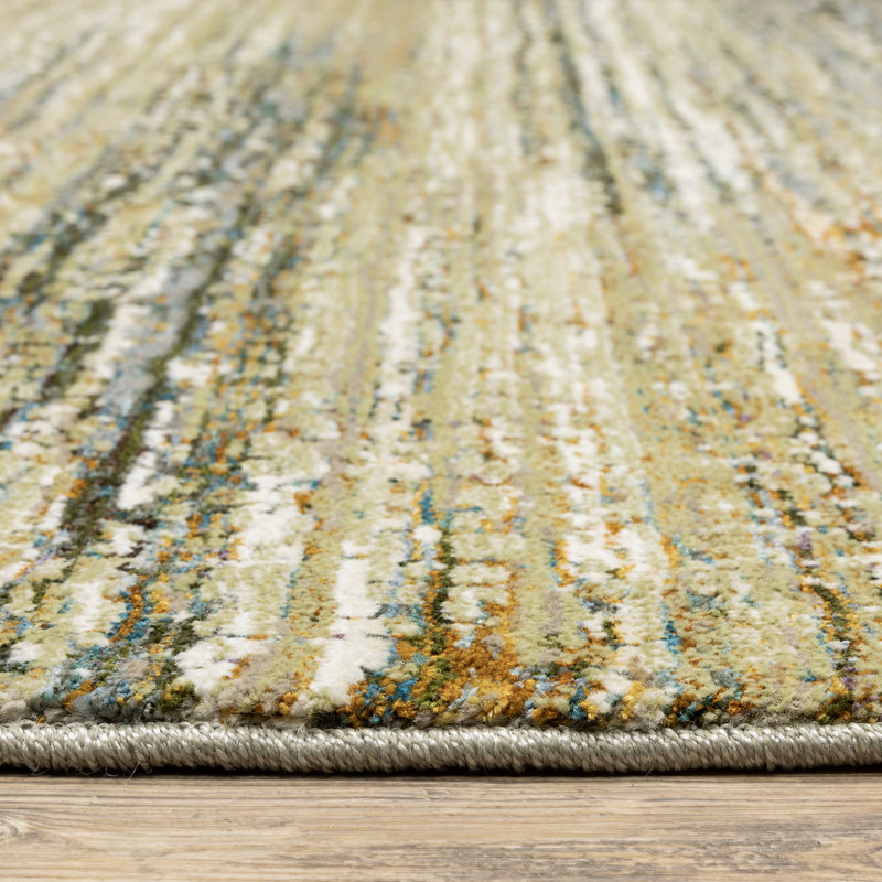 Abstract Indoor Rug, Rectangle 1'10" x 3'2"