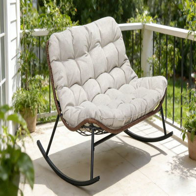 Double chaise berçante Papasan