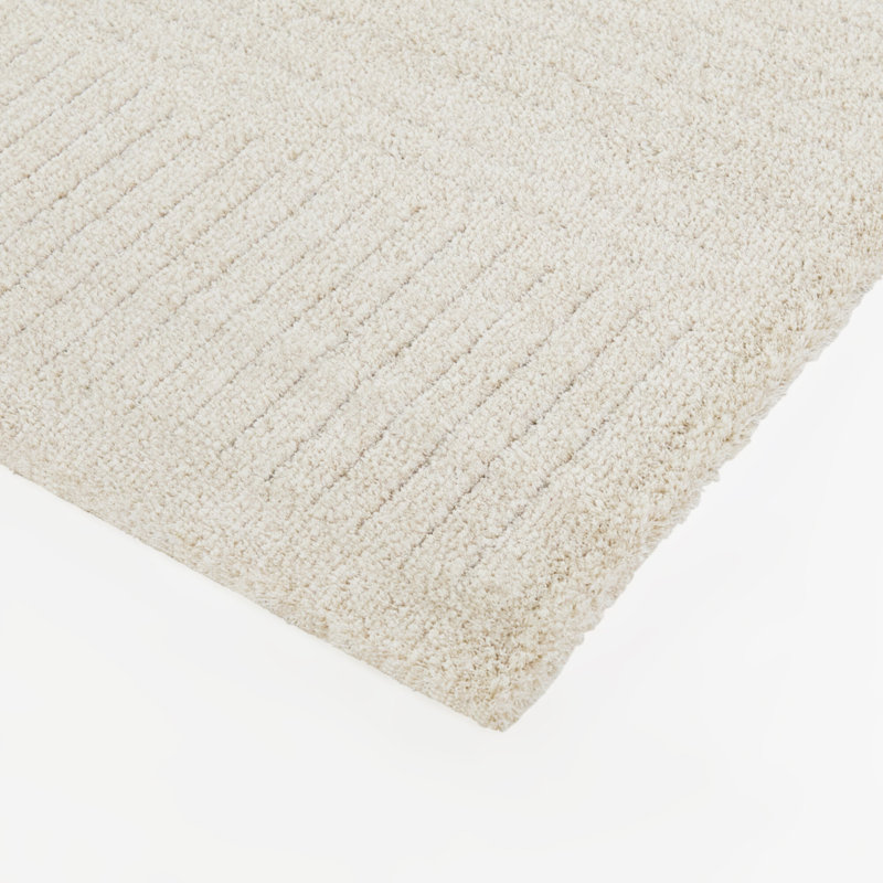 Tapis gris à rayures modernes Mace, Rectangle 5 pi 3 po x 7 pi