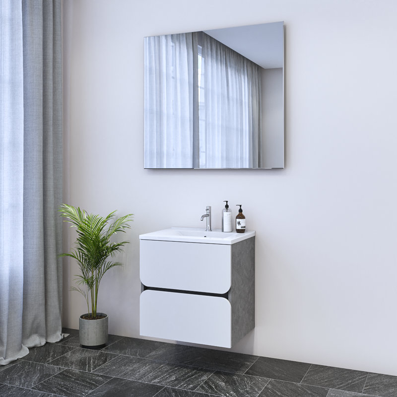 Meuble-lavabo simple 23,6 po avec dessus Kaydin