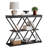 3-Tier Entryway Table, Industrial Console Sofa Table with Storage, Accent Table with Open Shelves, X-Shaped Metal Frame, Foyer Table for Entryway, Hallway-882187148