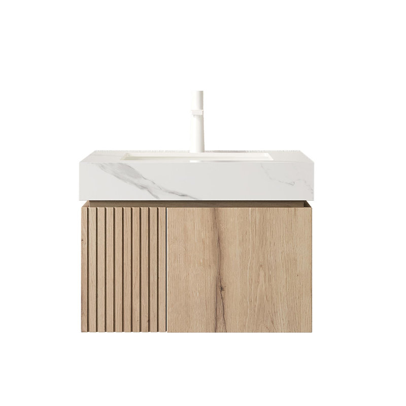 Single Bathroom Vanity with Sintered Stone Top
