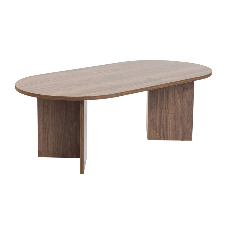 Modern Walnut Coffee Table, 120 x 40 x 60 cm, 100% Melamine Coated Particle Board, Thickness: 0 cm, Solid Color Design For Living Room & Lounge, Durable & Elegant