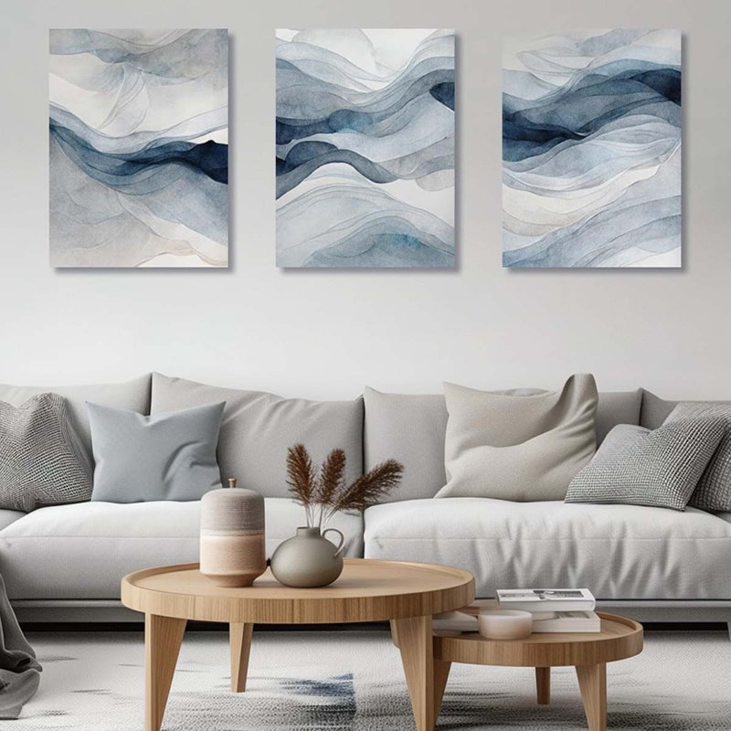 3 Piece Wrapped Canvas Print, 40 cm H x 30 cm W
