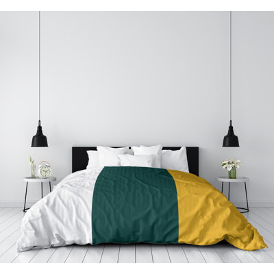 Modern & Contemporary Box Stitch Striped Comforter