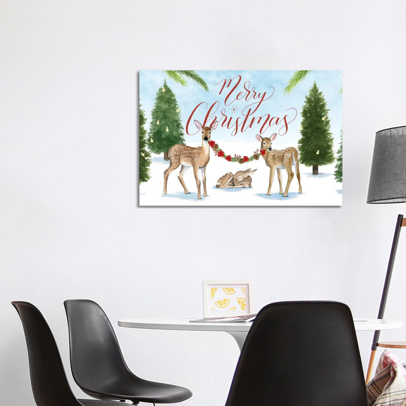 Forest Christmas Collection D by Grace Popp - Wrapped Canvas Print, 30.48 cm H x 45.72 cm W
