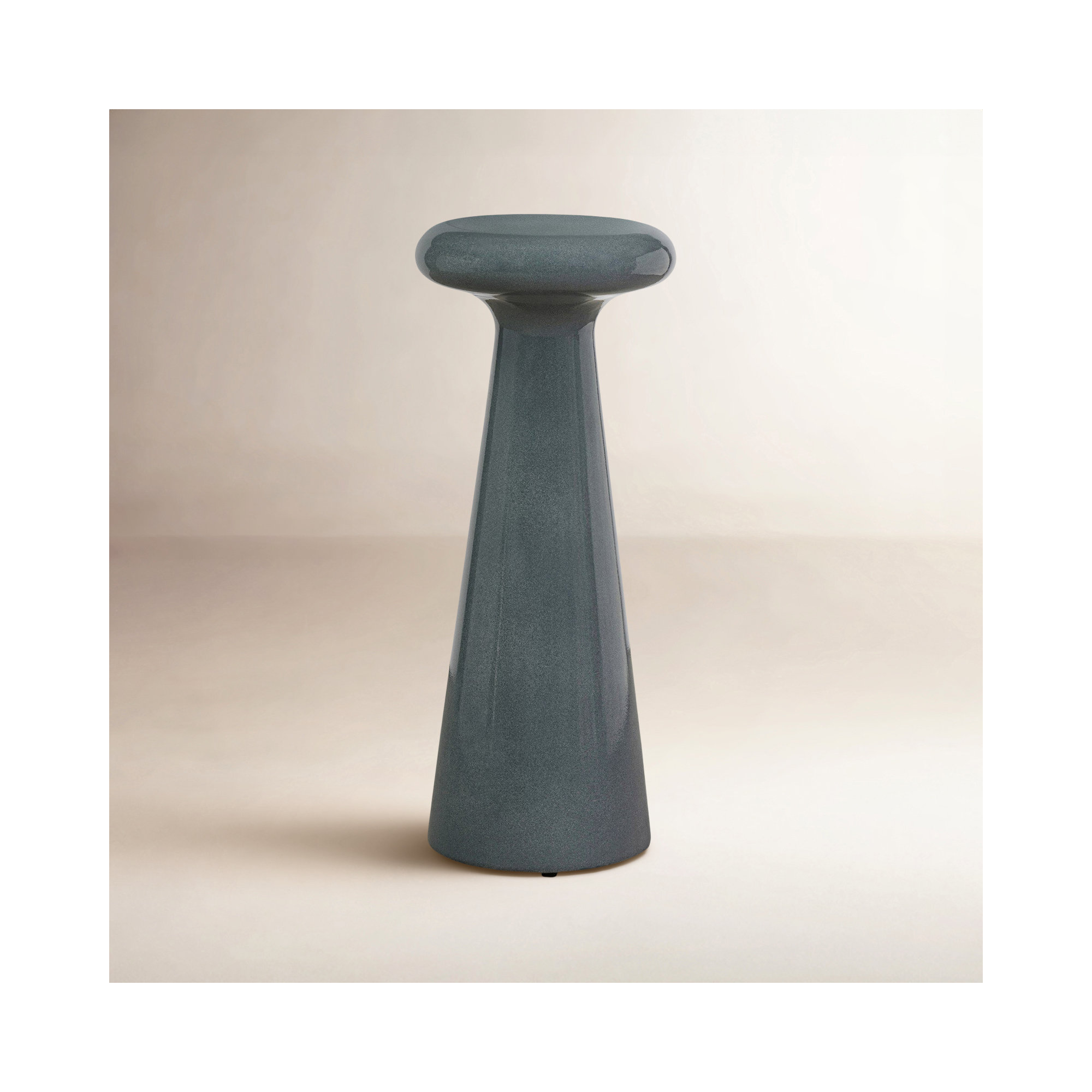 Rochel End Table-Smooth Slate Concrete