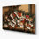 Art mural en métal brun