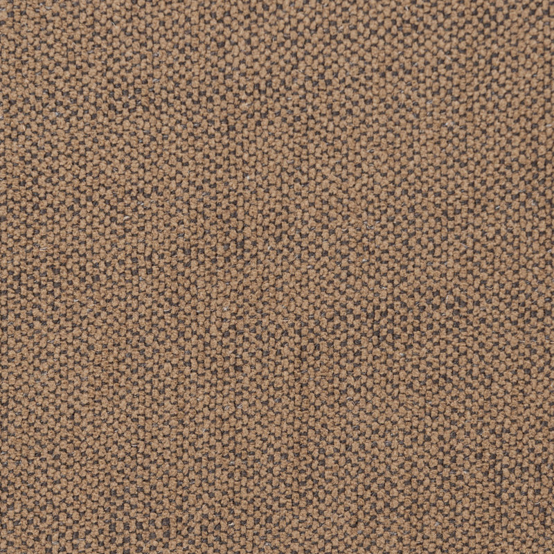 Upholstered Swivel Barrel Chair, Brown Polyester Blend