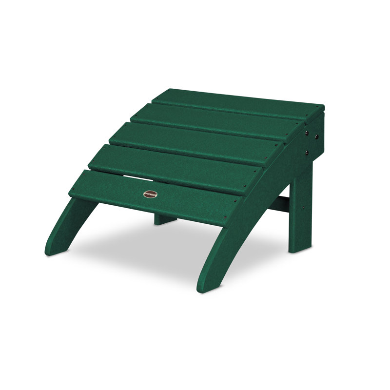 POLYWOOD Palm Coast Ottoman, Green
