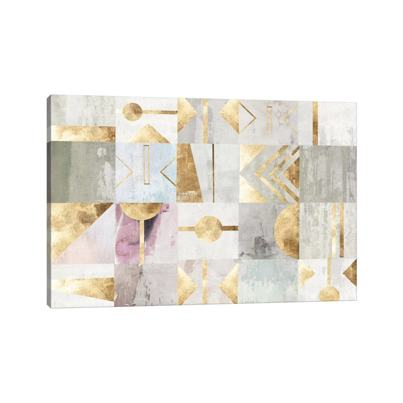 Gold Deco by PI Studio - Wrapped Canvas Painting, 20.32 cm H x 30.48 cm W