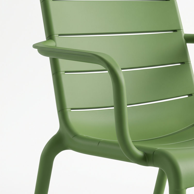 ORLA Side Table with 2 ORLA Lounge Chairs Set Taupe, Green