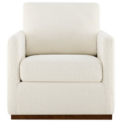 Bobbi Upholstered Swivel Armchair by Joss and Main