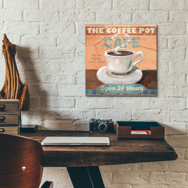 «Coffee Pot» par Fiona Stokes-Gilbert, art mural en verre acrylique, H 12 po x l 12 po x P 0,13 po