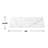 Modern 60" Solid Surface Bathroom Vanity Top for Double Vessel Sinks - White Carrara Design-129577664