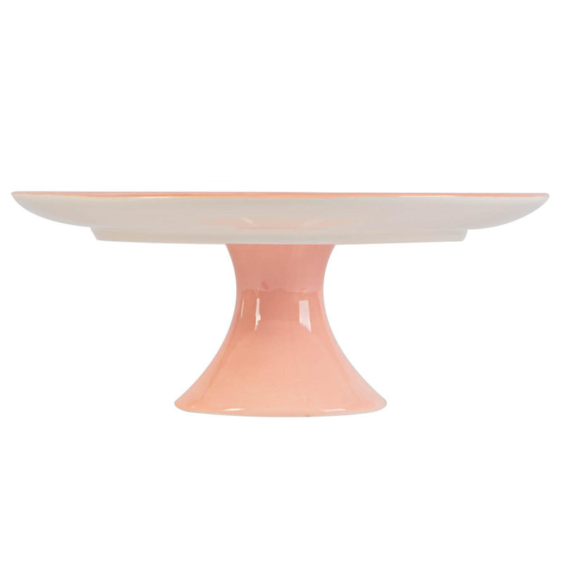 Nicola Spring - Pink Bunny Cake Stand - 27cm - Pink