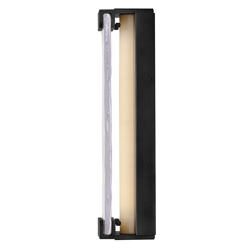 Zayde 6" W LED Outdoor Wall Lantern, Black