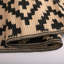 Tapis d'extérieur géométriques noirs et beiges avec motif en croix-1491021030