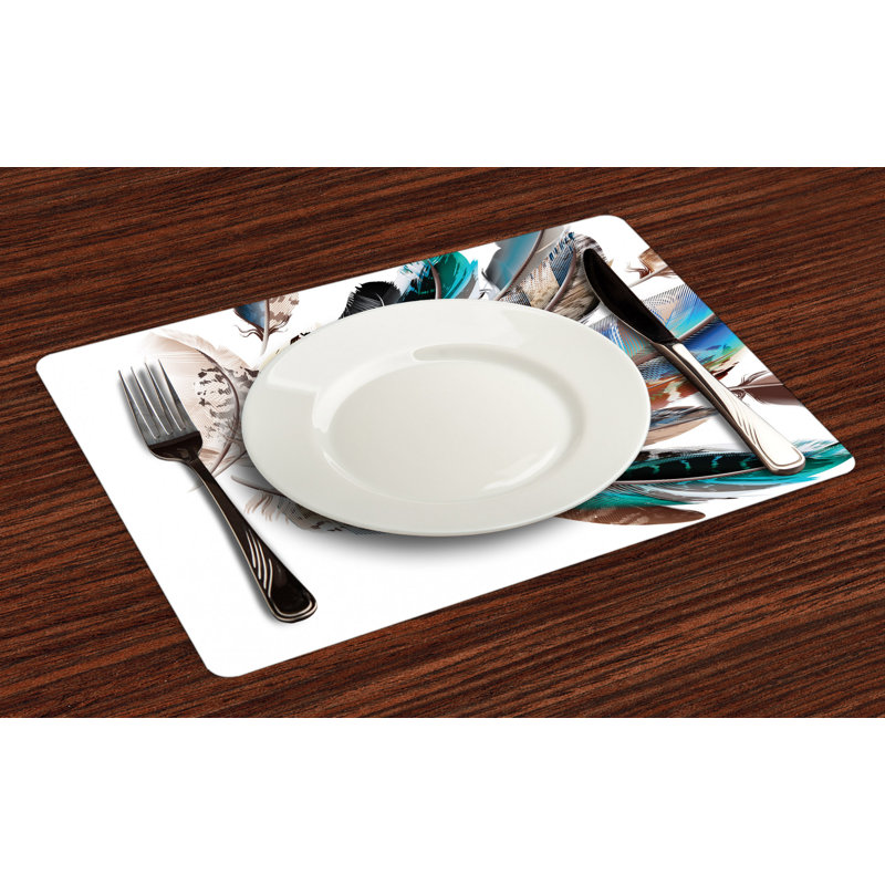 Muller Animal Shape Feather Fashion Placemat