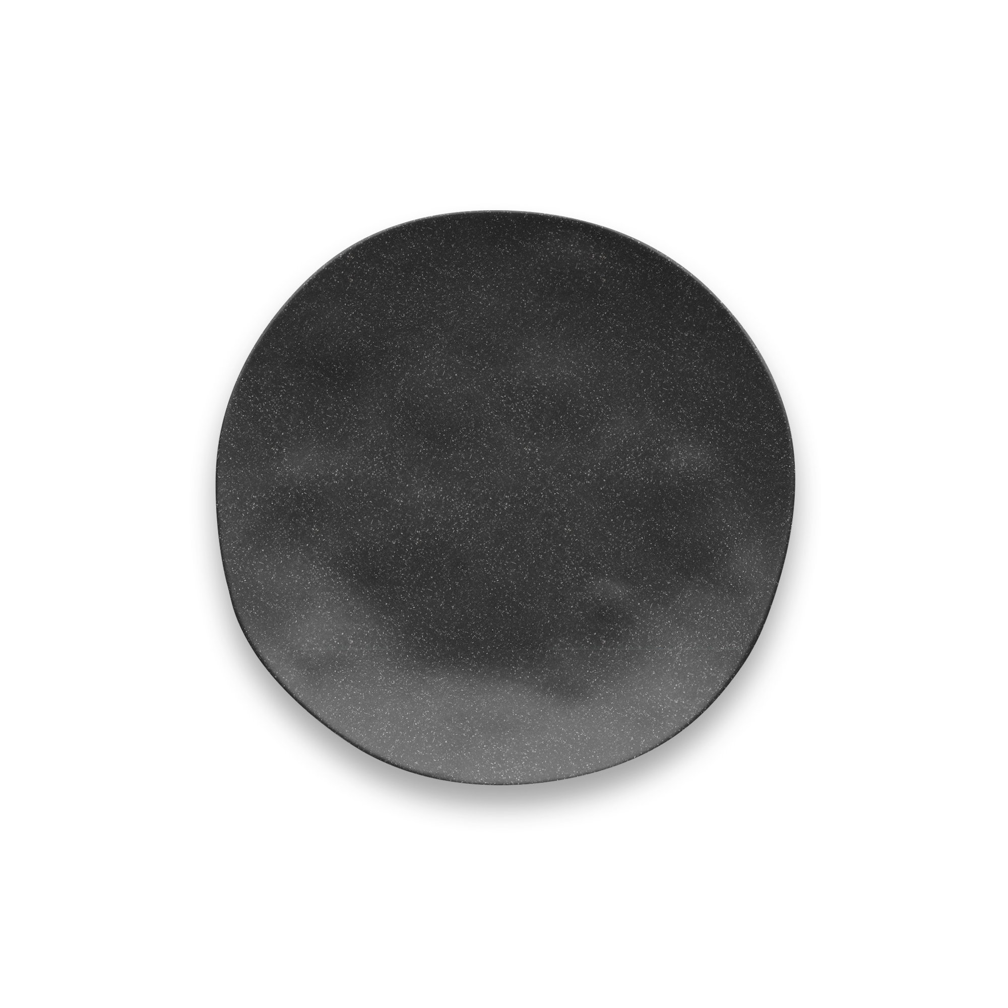 Laya Melamine Salad Plate, Black