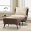 Chaise rembourrée avec repose-pieds