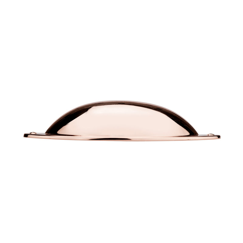 Expression 3" Center to Center Cup/Bin Pull, Polished Copper