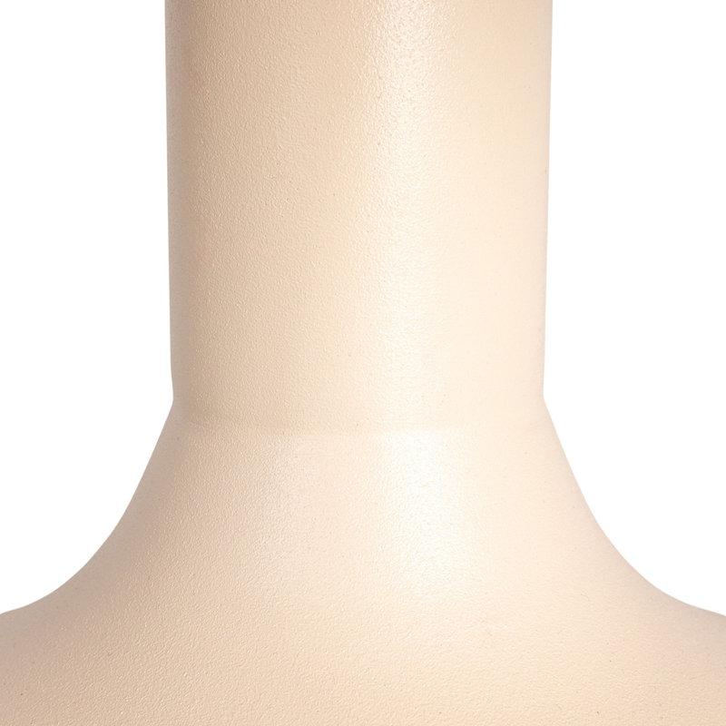 Table d'appoint carrée en métal Carter, crème, Crème